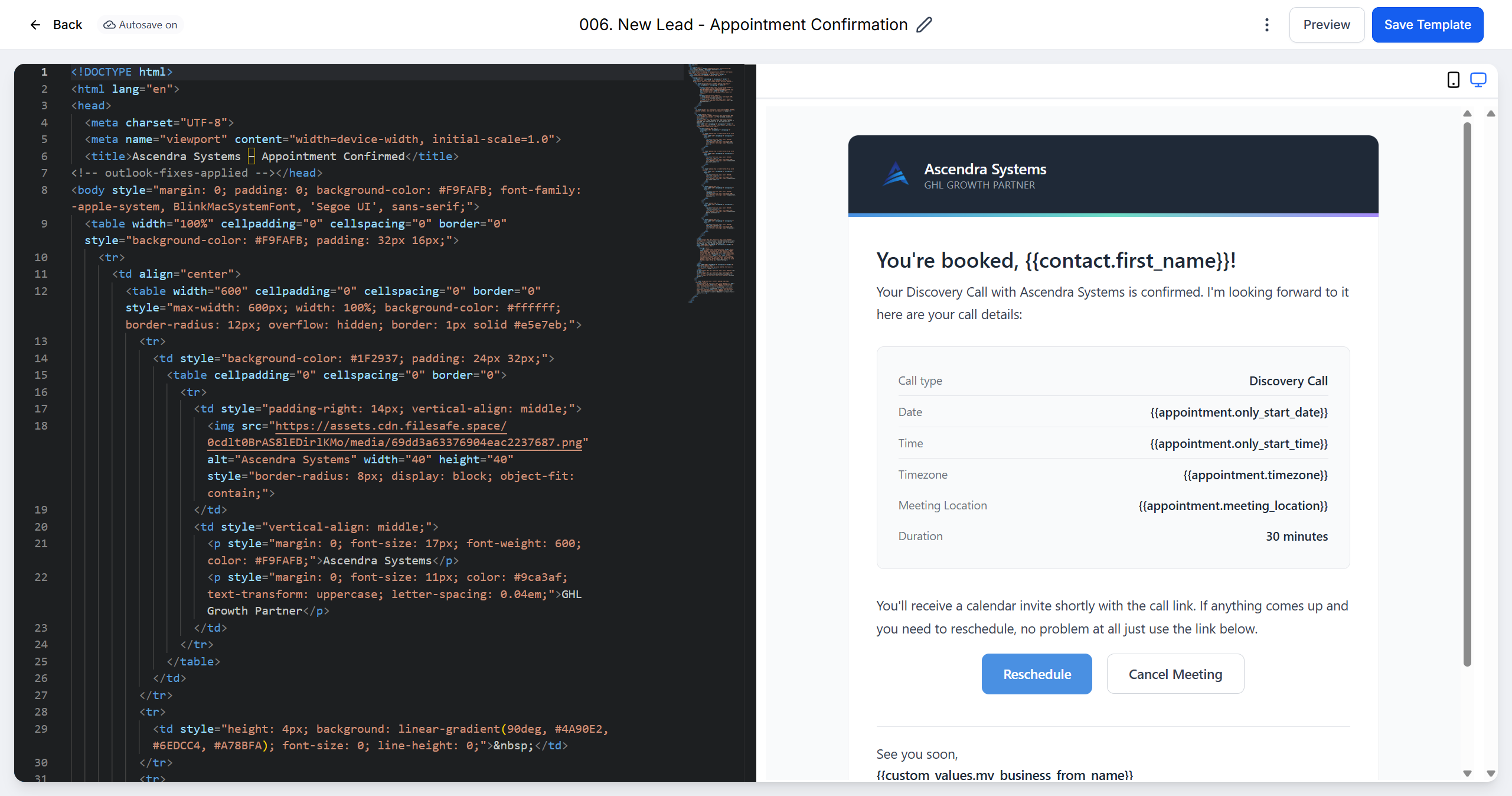 Email Sample